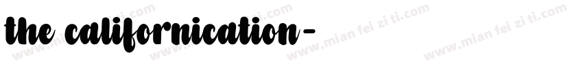 the californication字体转换